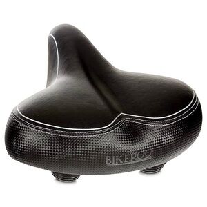 Bikeroo (Peloton compatible) / Wide Cruiser Bike Seat Saddle / Black